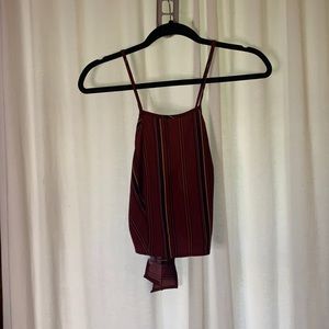 Crop Maroon Tank